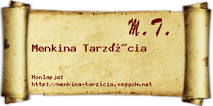 Menkina Tarzícia névjegykártya
